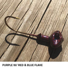 Football Head Jigs Painted